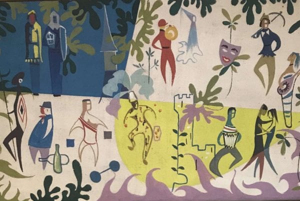 a contemporary mosaics painting